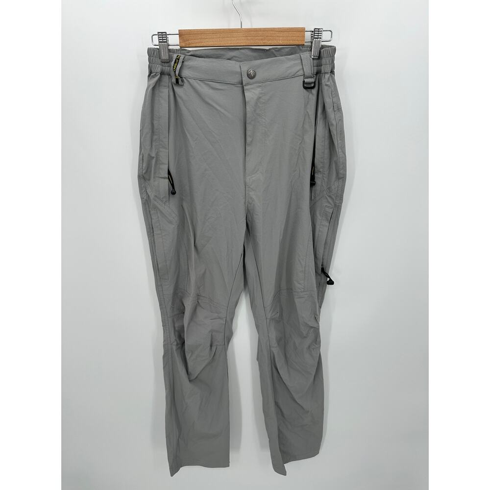 Outdoorsports Nylon Pants Men Small Gray Lightweight Hiking Outdoors Pockets